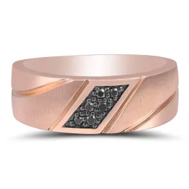 1/10 CTW Diamond Wedding Ring in 10KT Rose Gold