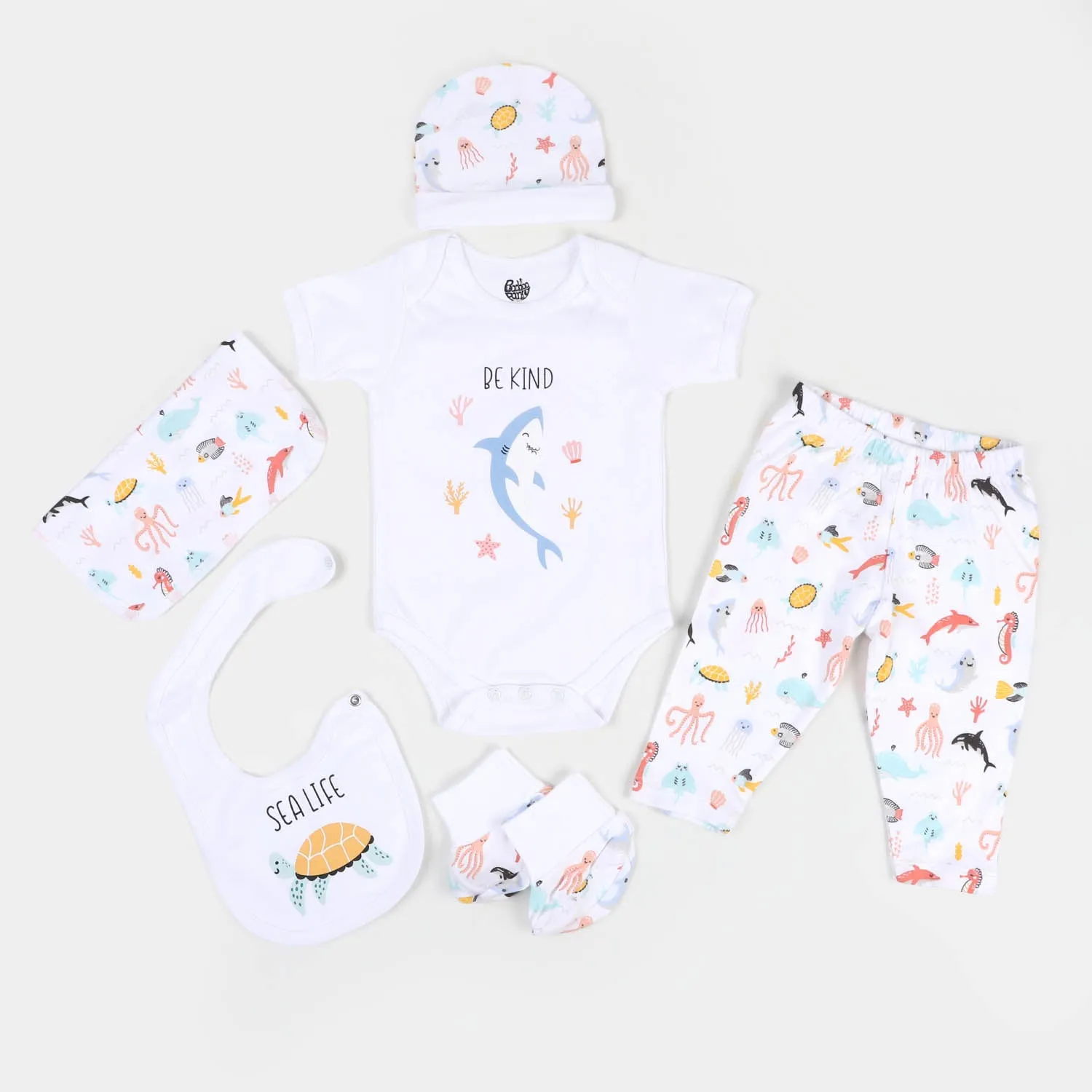 6 PCS Infant Boy Set Marine |  White