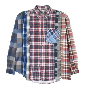 Multi-Panel Flannel Shirt SS21 - Seven Cuts, Long Sleeve