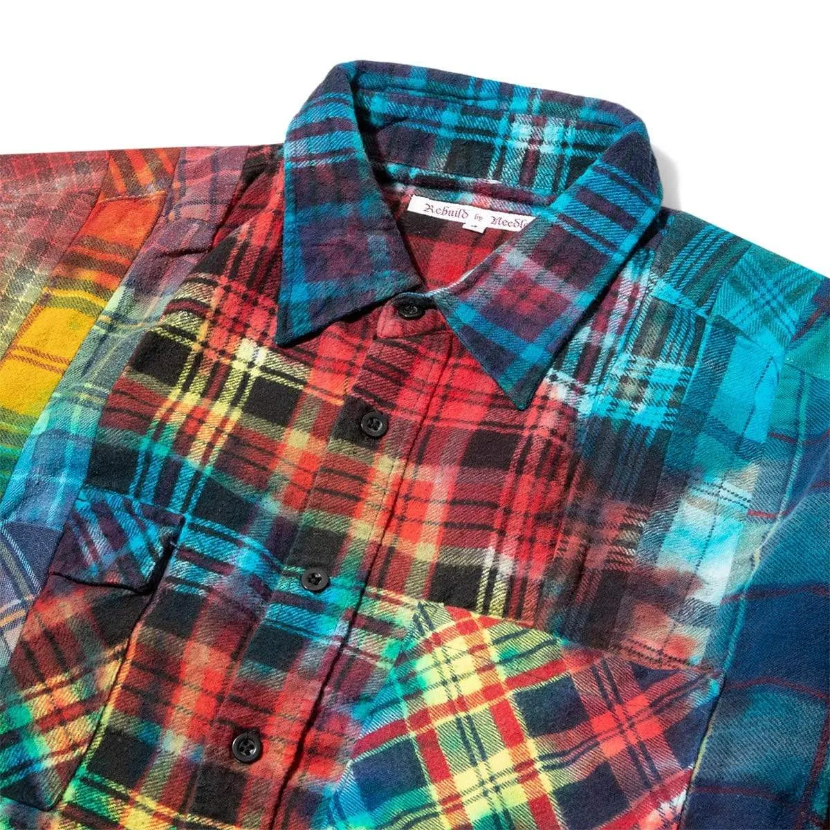 7 CUTS FLANNEL TIE DYE SHIRT FW20 14