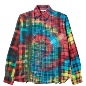 7 CUTS FLANNEL TIE DYE SHIRT FW20 7