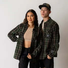 808ALLDAY  Green/Black Flannel