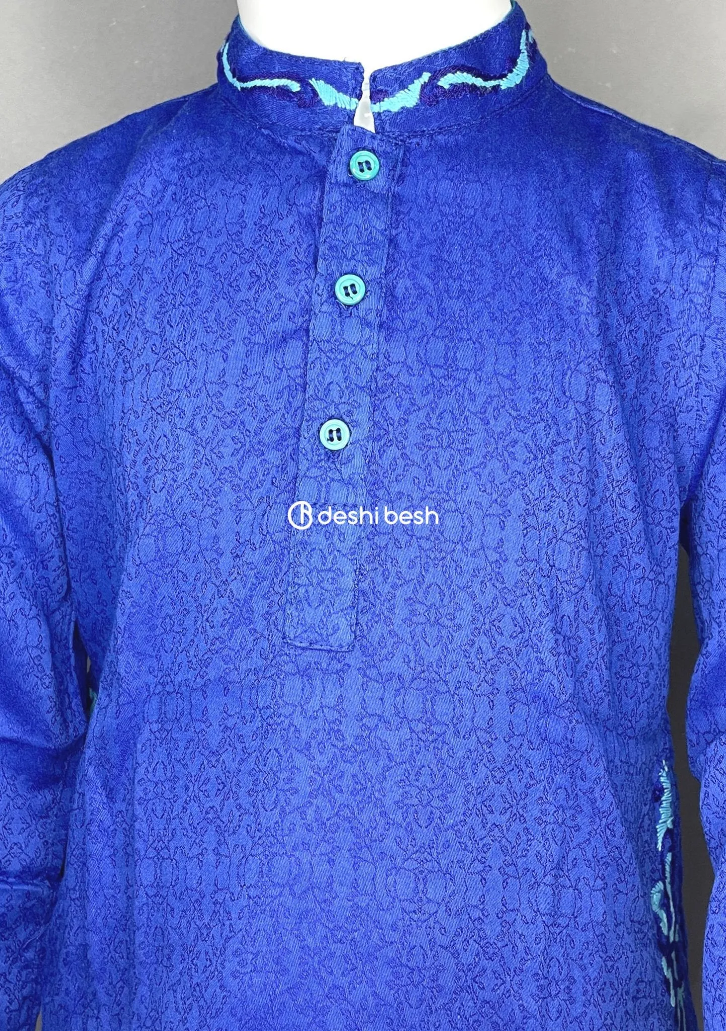 Aarong Embroidered Mixed Cotton Punjabi