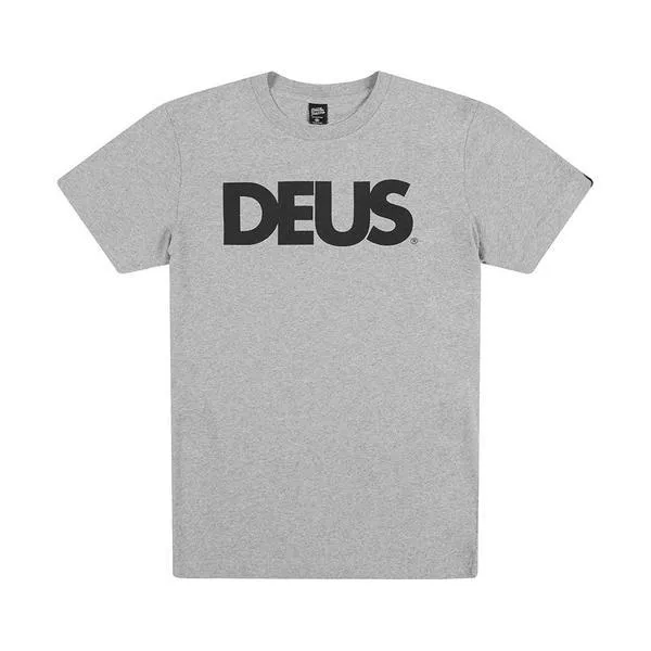 All Caps Tee - Grey Marle