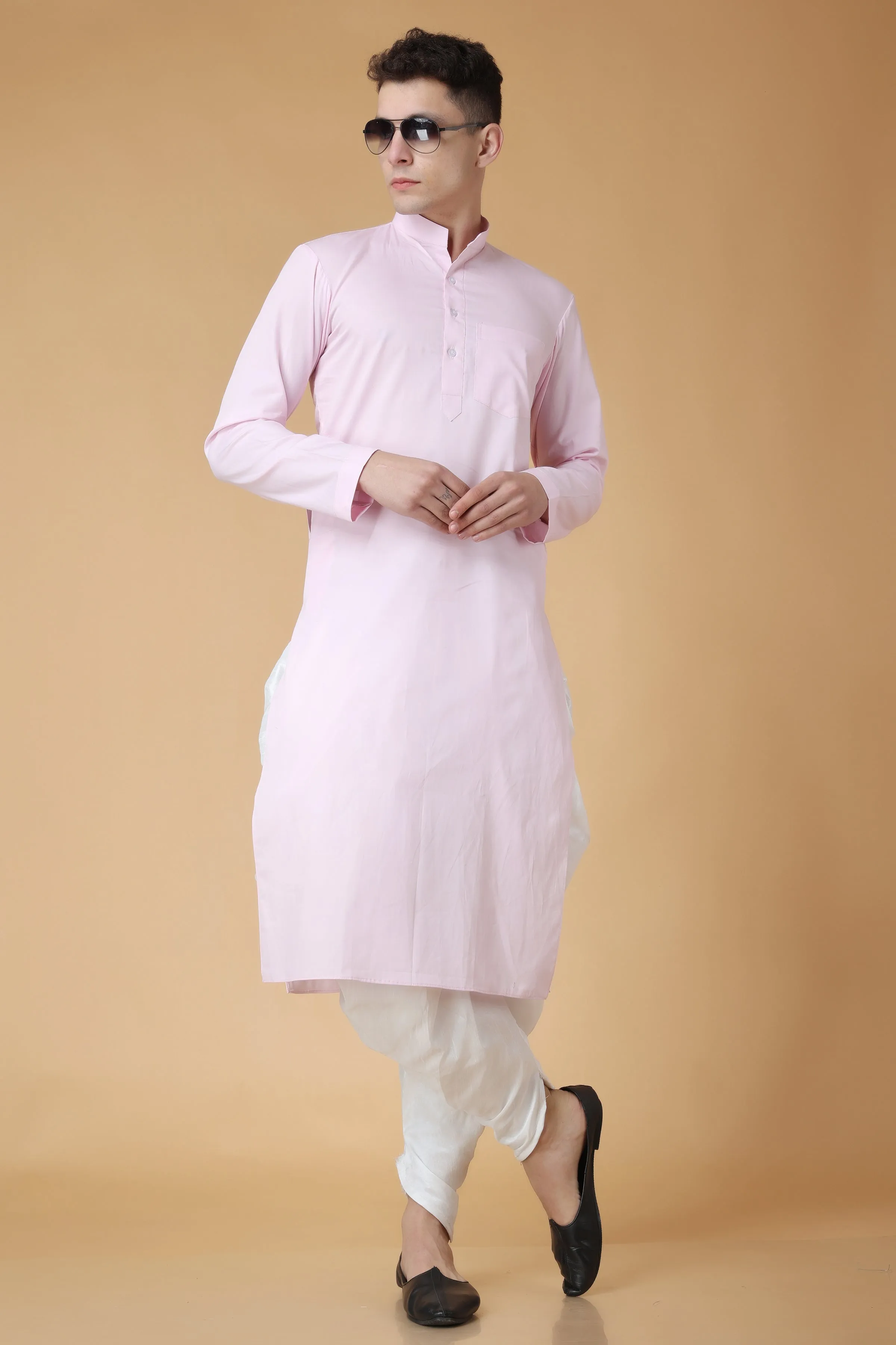 Almond Pink Kurta Salwar Set