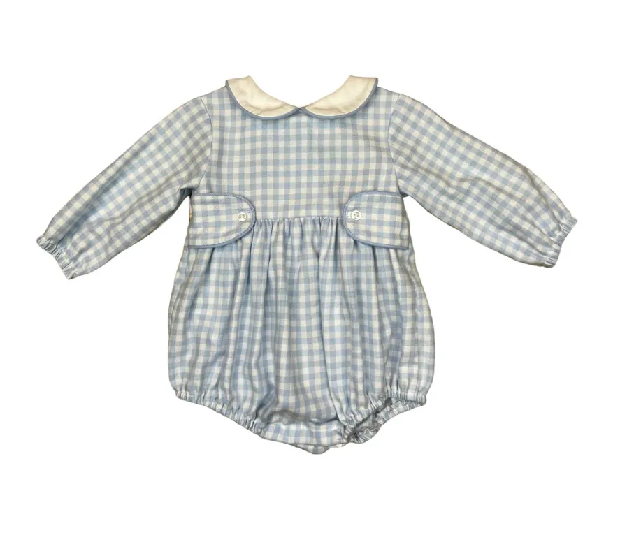 Anvy Kids Blue Check Flannel Edward Bubble