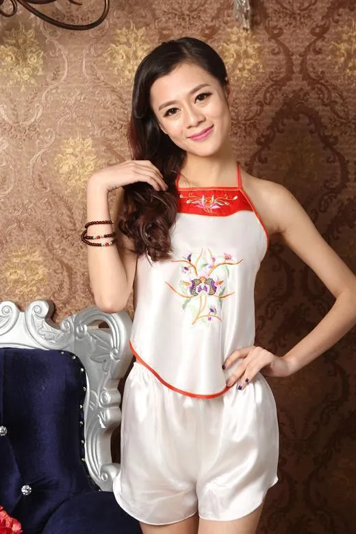 Apron Top Silky Pajama Set