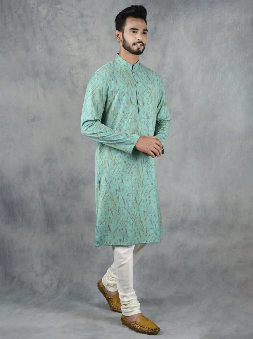 Aqua Marine Kurta Set | TULA