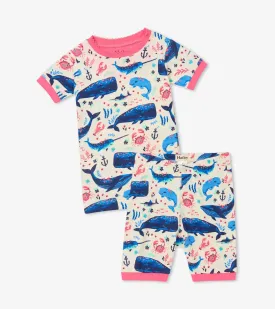 Aquatic Friends Organic Cotton Short Pajama Set | Hatley