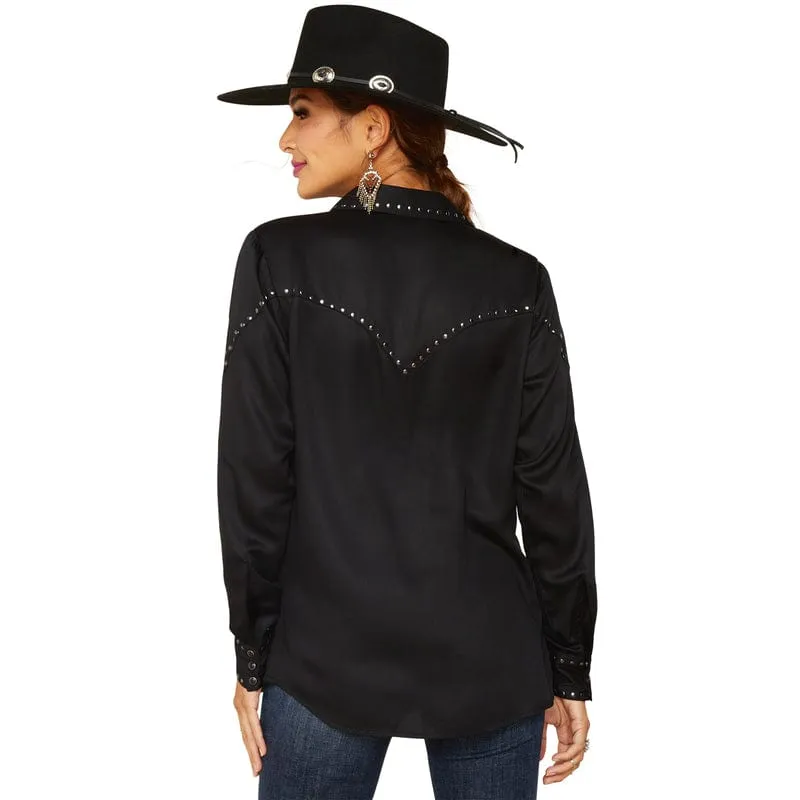 Ariat Women's Rhonda Black Long Sleeve Shirt 10047368