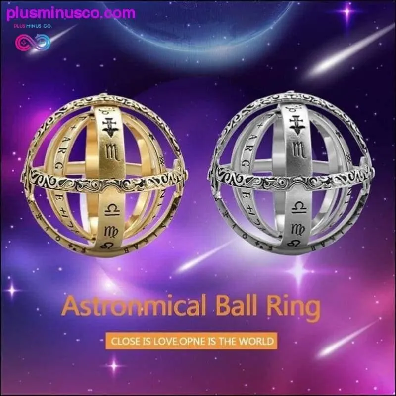 Astronomical Sphere Ball Cosmic Ring for Couples