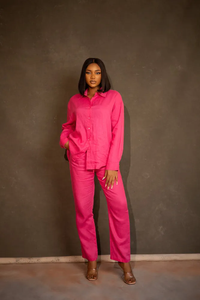 AVRIL PANT SET - PINK