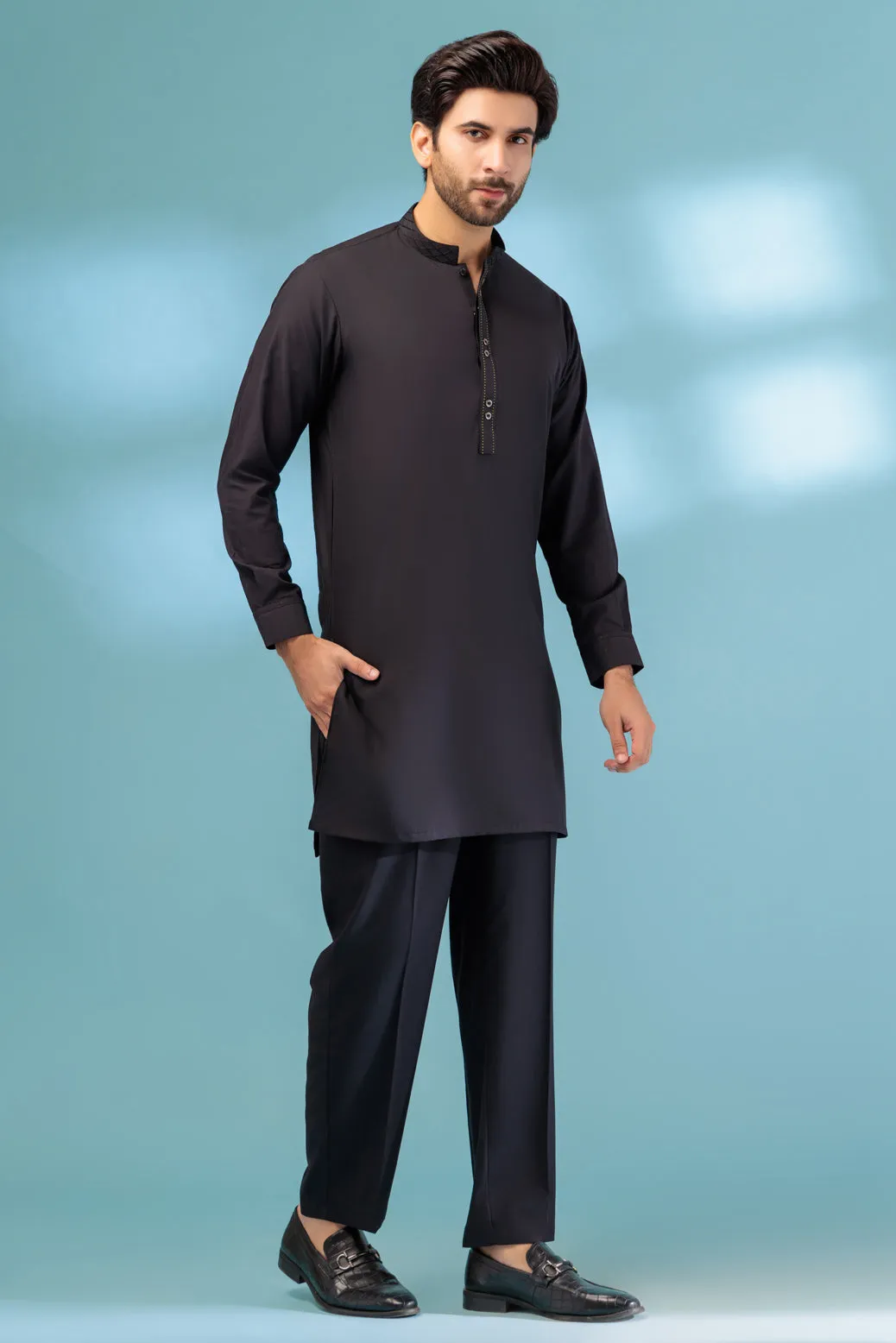 B-SWAN-BLENDED-Kurta Pajama Trouser - (KSB23-002)