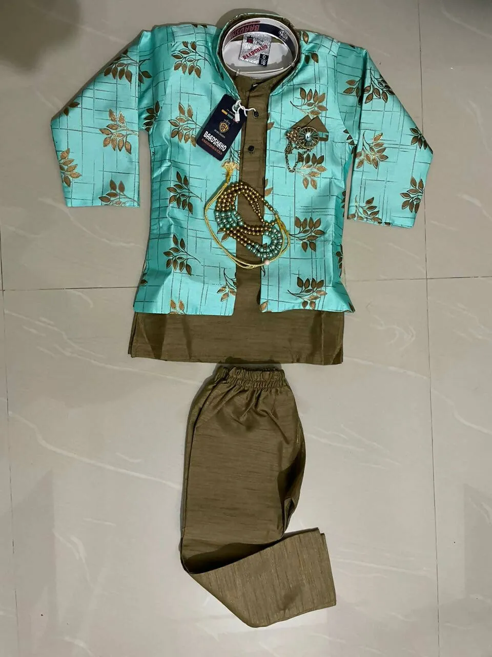 BAADSHAAHO Kurta, Pajama with Jacket for Baby Boy