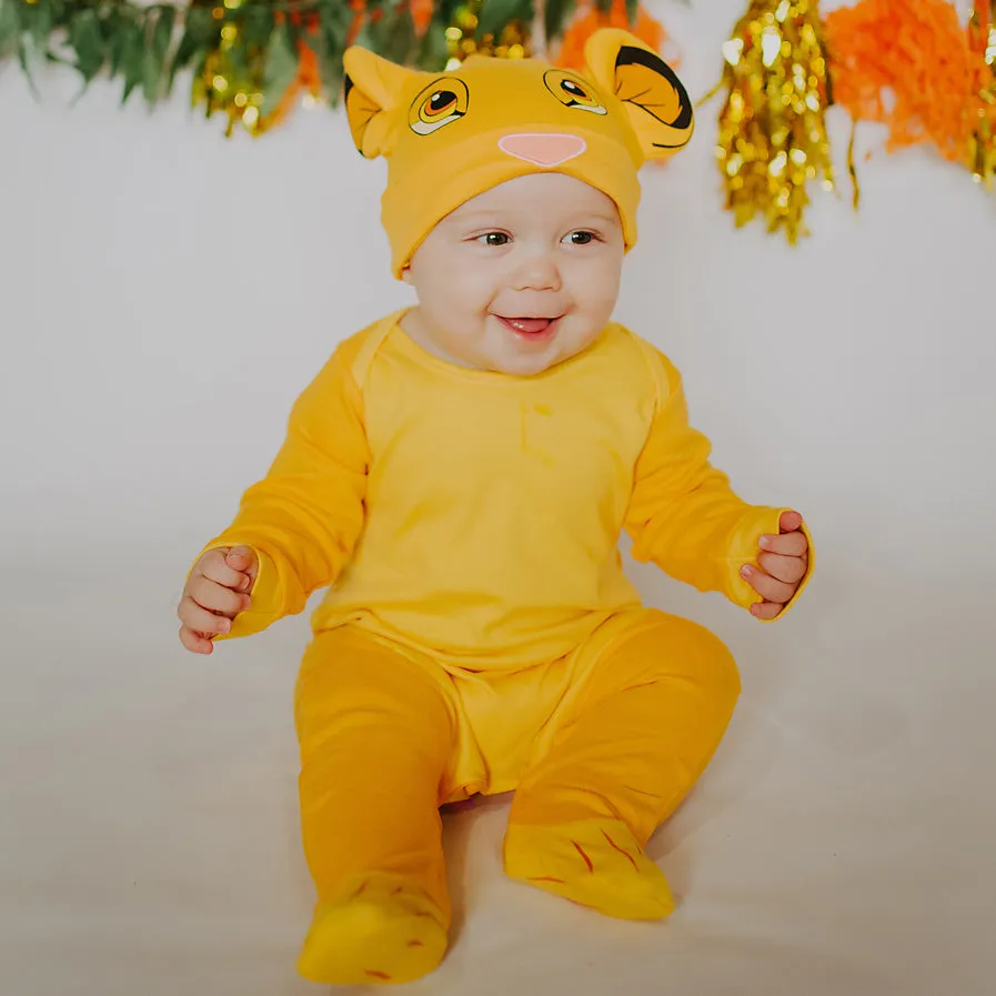 Baby Lion King Footies and Hat Set