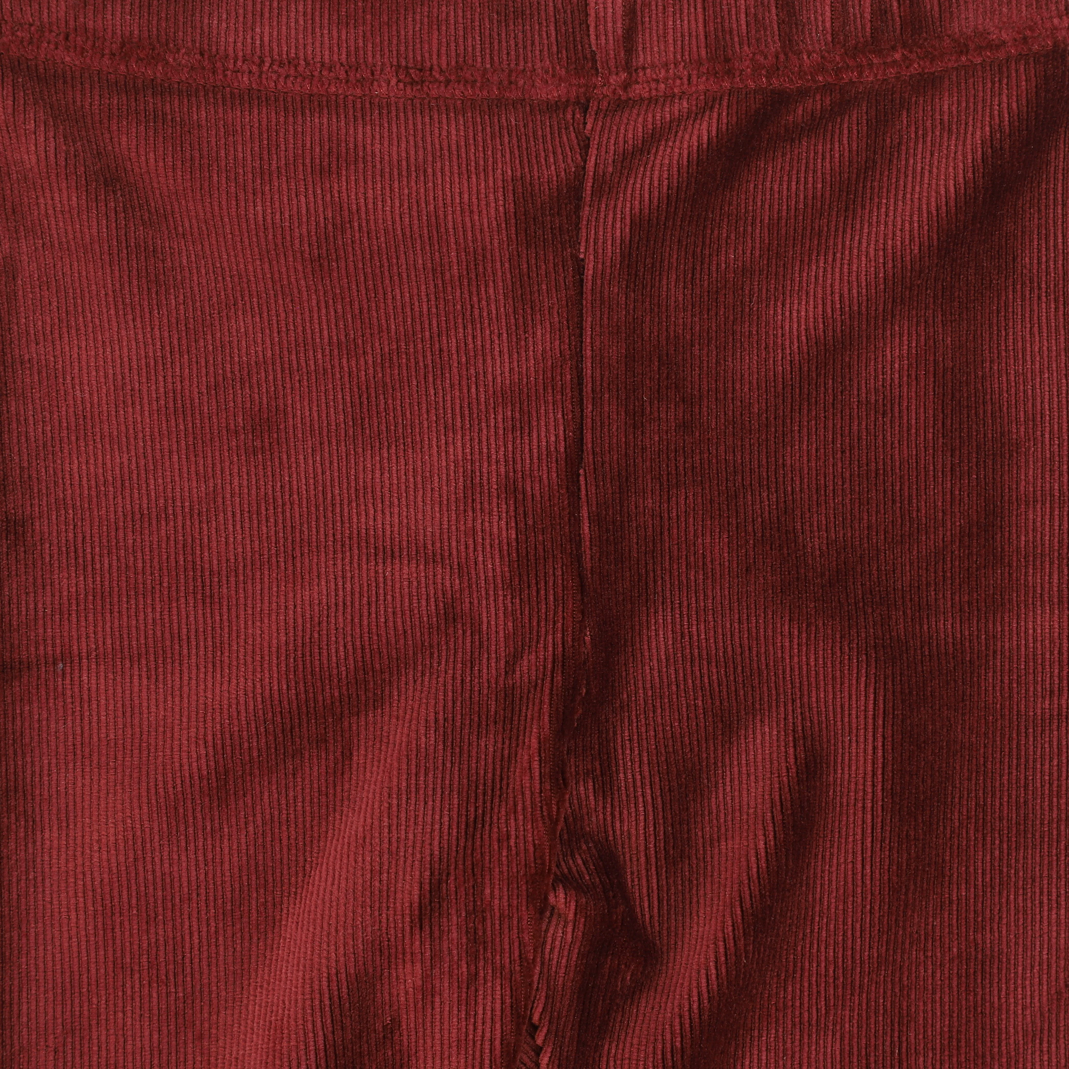 Bamboo Burgundy Velour Ribbed Pajama Set