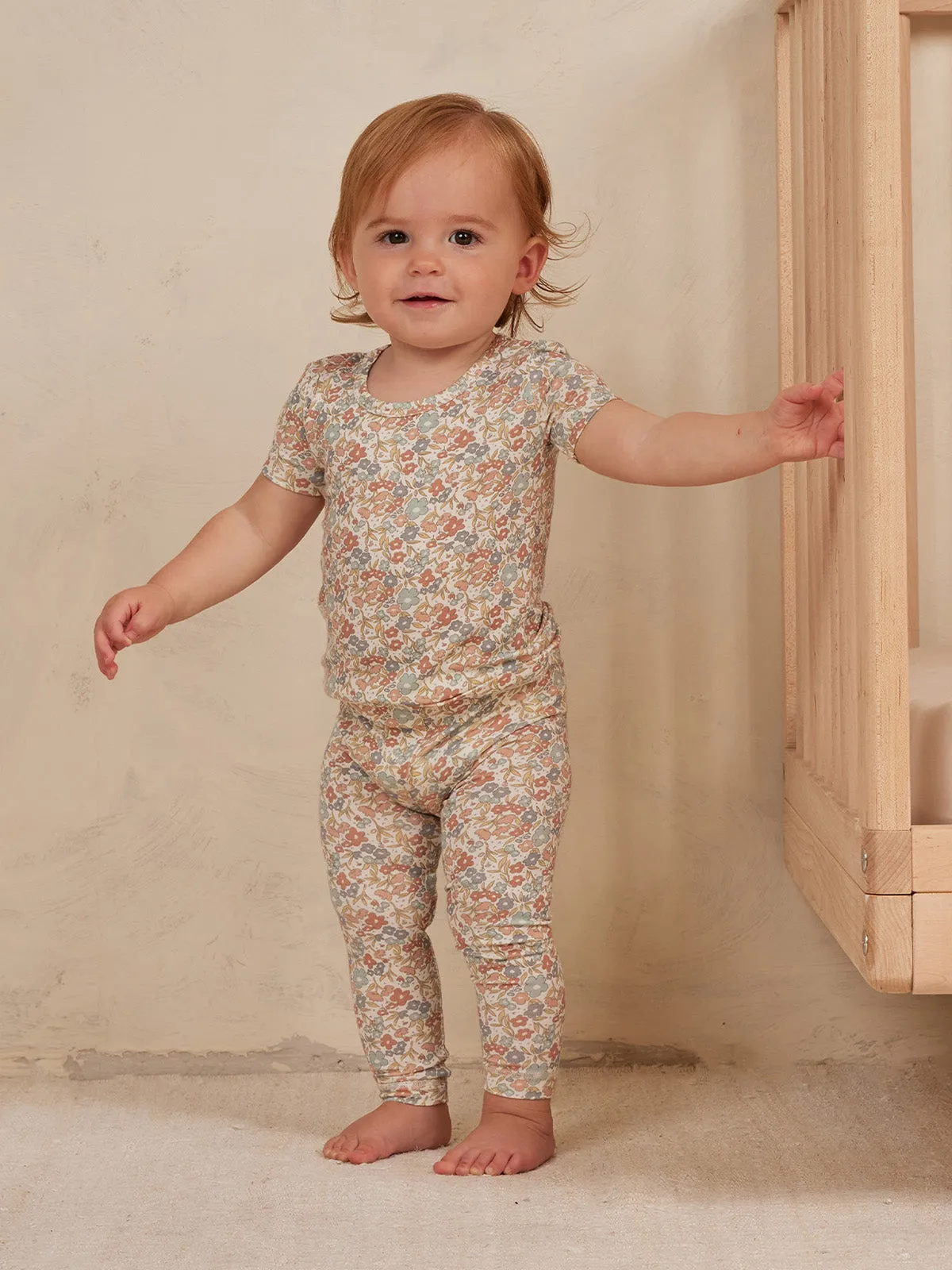 Bamboo Short Sleeve Pajama Set, Bloom