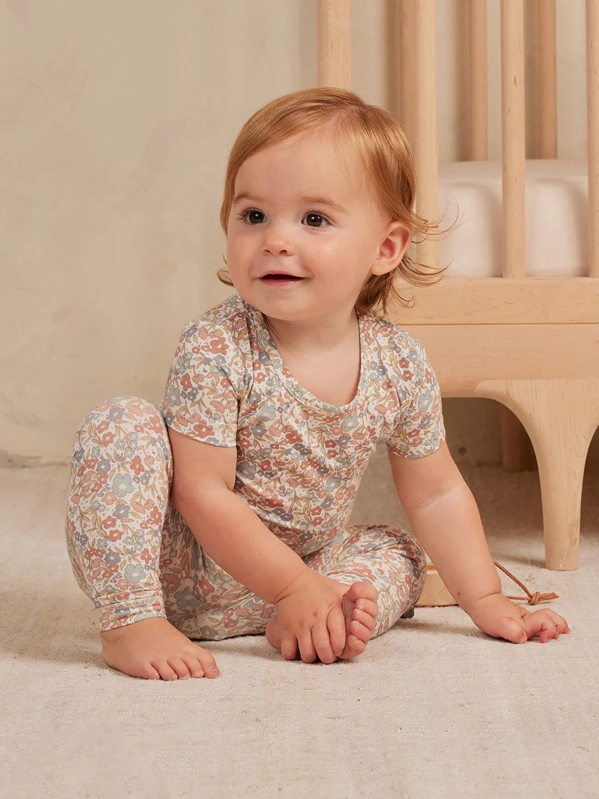 Bamboo Short Sleeve Pajama Set, Bloom