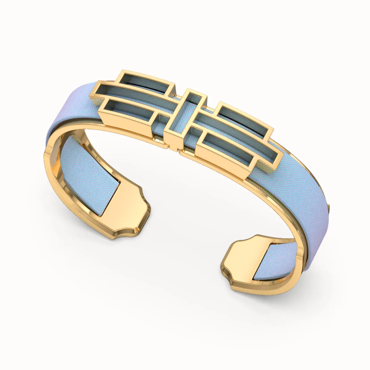 Ban Zu Silk Cuff - Gazebo Blue