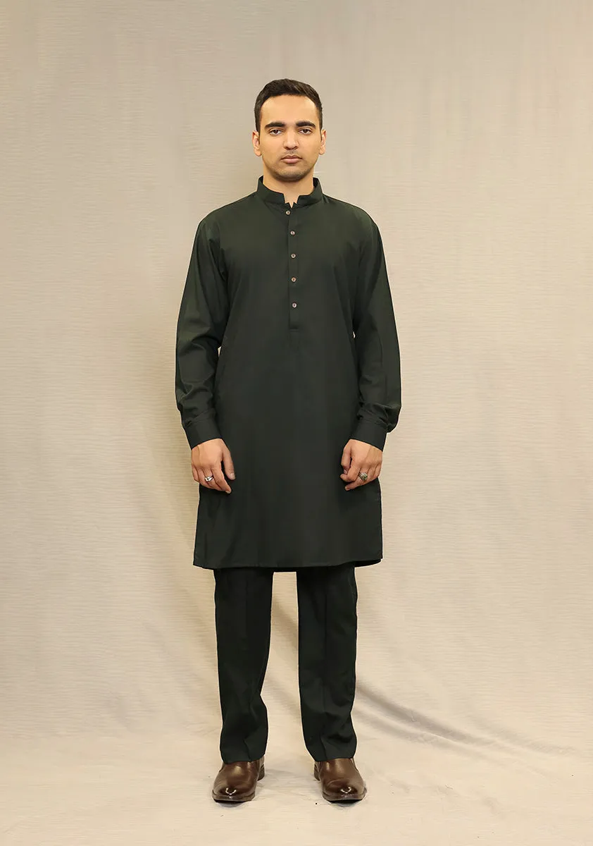 Basic Poly Viscose Scarab Slim Fit Suit