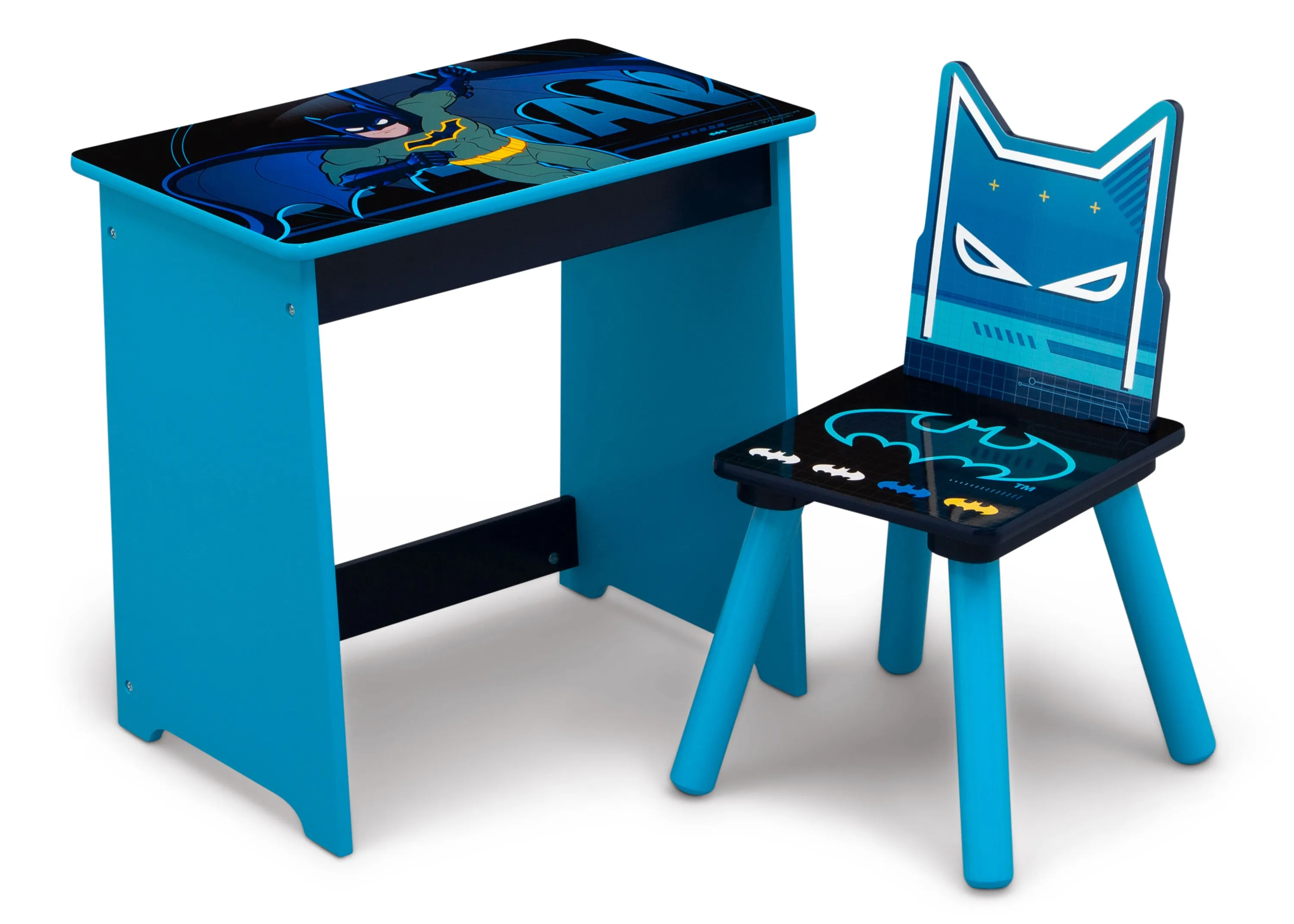 Batman Kids Wood Art Desk and Chair Set