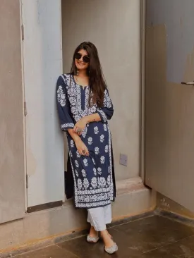 Bela Premium Chikankari Modal Kurti