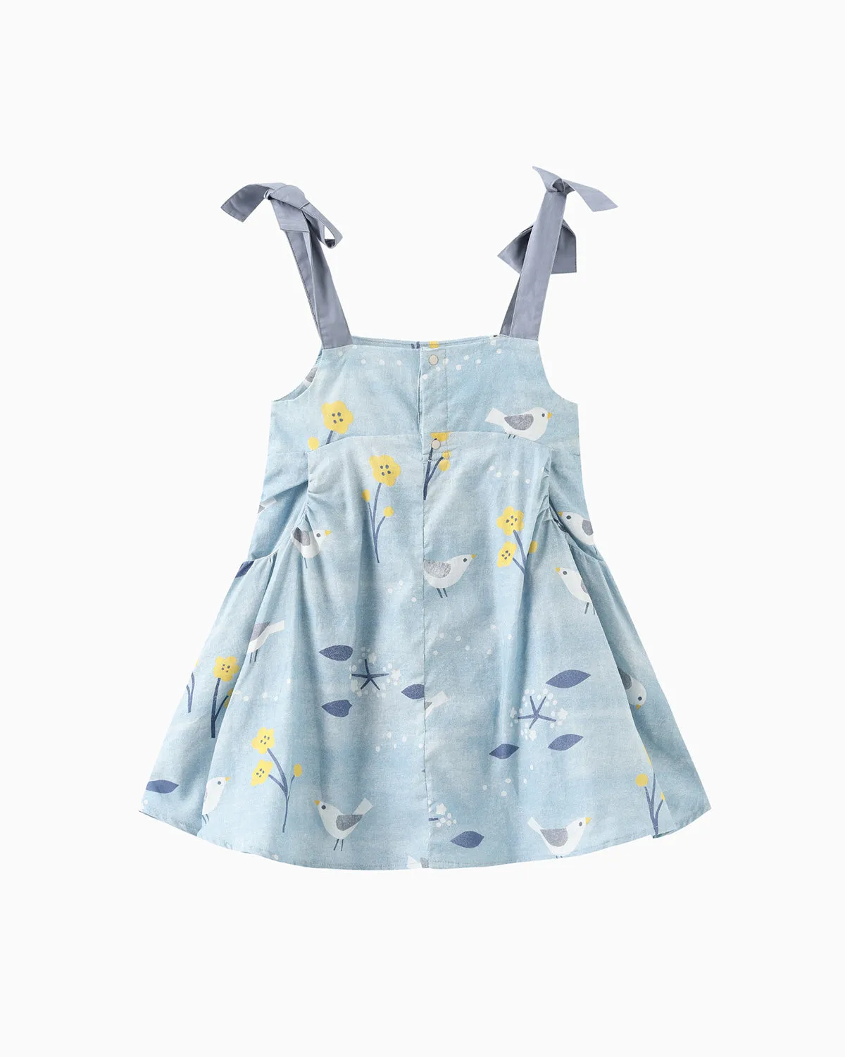 Birds By The Bay Girl's Wide Pocket Dress