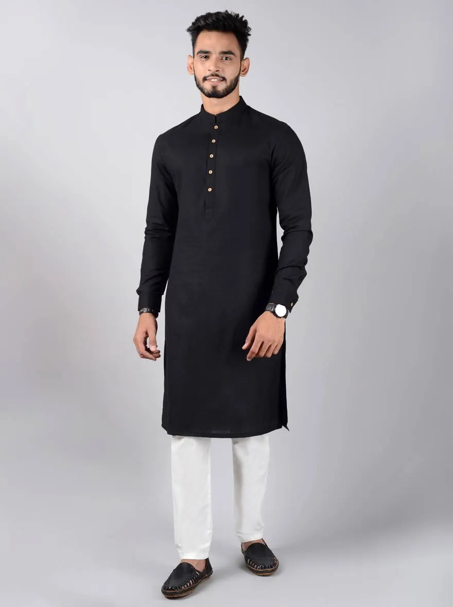 Black Kurta Set | JadeBlue