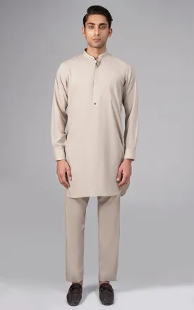 BLENDED WASH & WEAR - PREMIUM COLLECTION LIGHT KHAKI