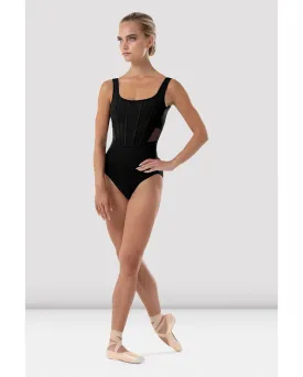 Bloch Abby Square Neck Mesh Scoop Back Tank Leotard - L4105B Womens