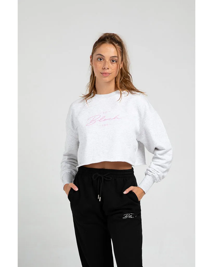 Bloch Off Duty Terry Cropped Crew Sweatshirt - JLW5009 Womens