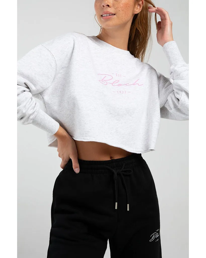 Bloch Off Duty Terry Cropped Crew Sweatshirt - JLW5009 Womens