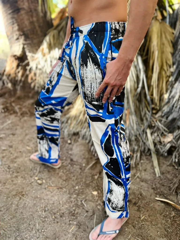 blue tiki lounge pant