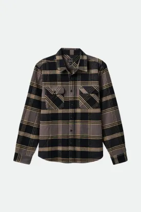 Bowery Heavyweight Flannel - Black/Beige - Brixton