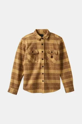 Bowery Heavyweight L/S Flannel - Curry Yellow/Pinecone Brown