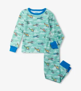 Boys Helicopters Pajama Set | Hatley