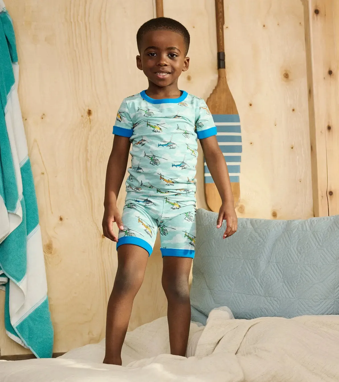 Boys Helicopters Short Pajama Set | Hatley