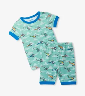 Boys Helicopters Short Pajama Set | Hatley