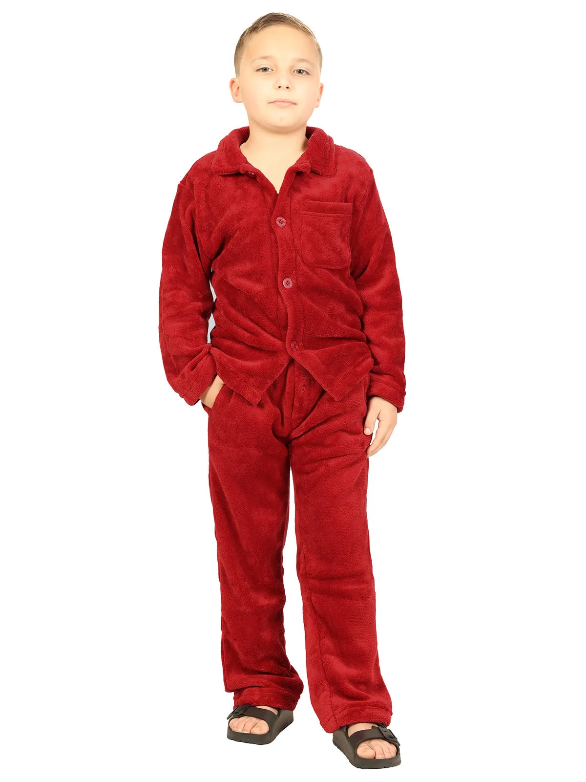 Boy's Plush Pajama Set