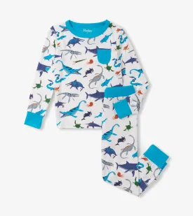 Boys Prehistoric Marine Bamboo Pajama Set | Hatley