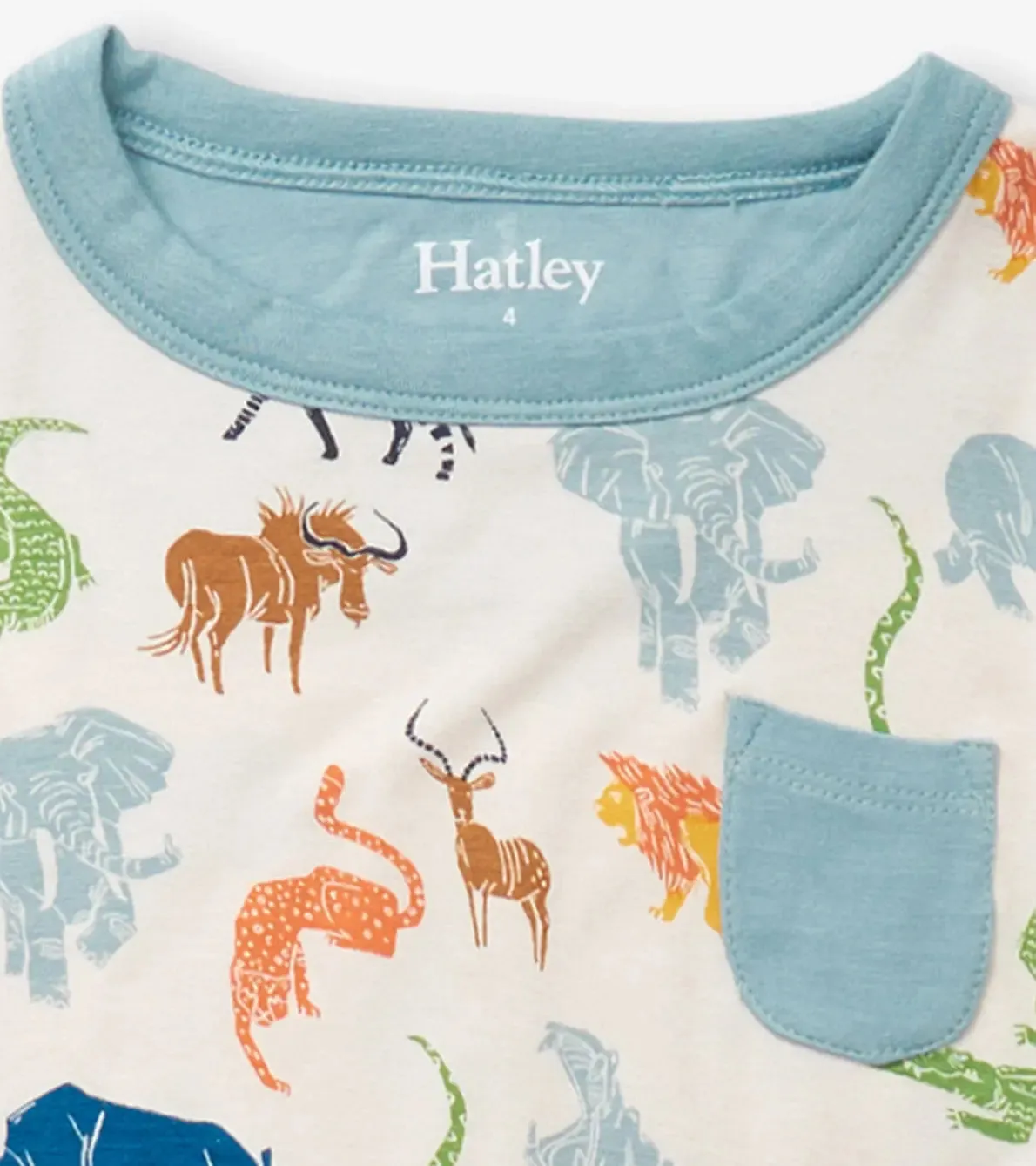 Boys Scratchy Safari Bamboo Short Pajama Set | Hatley