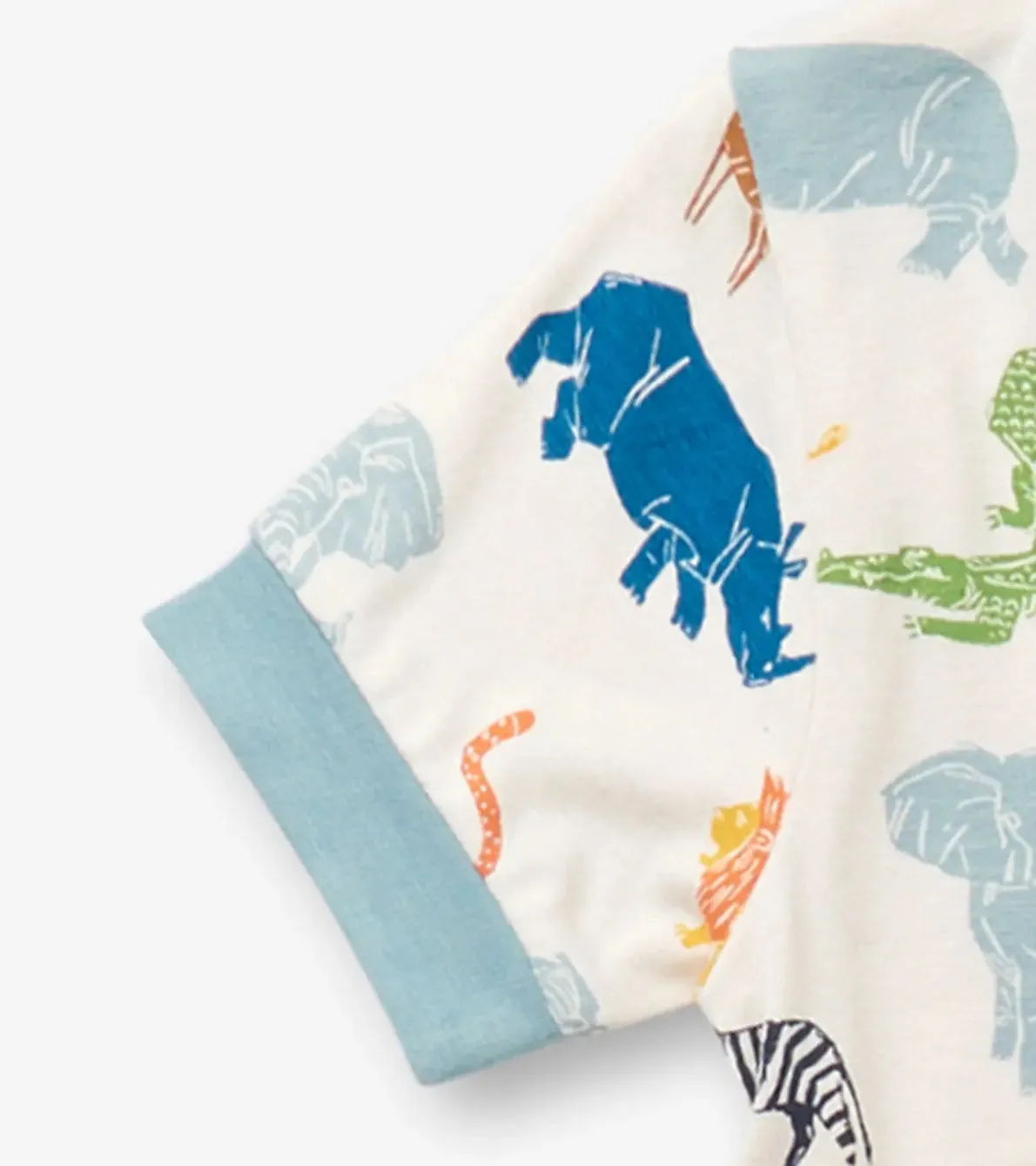 Boys Scratchy Safari Bamboo Short Pajama Set | Hatley