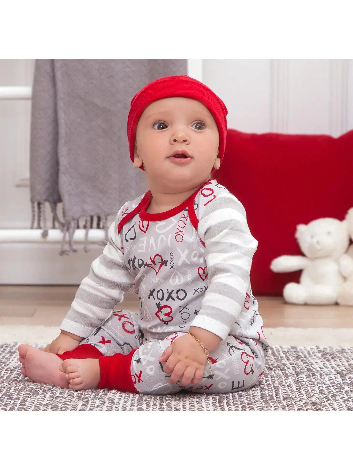 Boys Valentine Romper