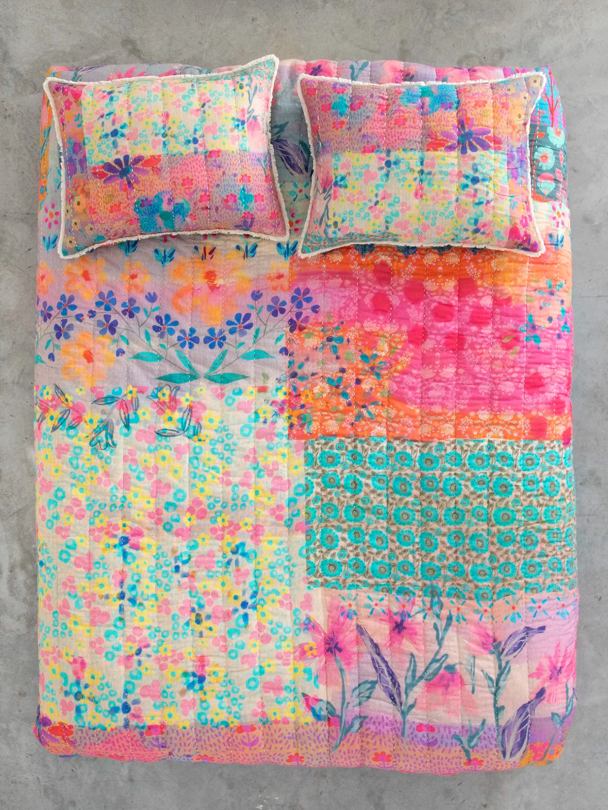 Bungalow Reversible Quilt - Live Happy