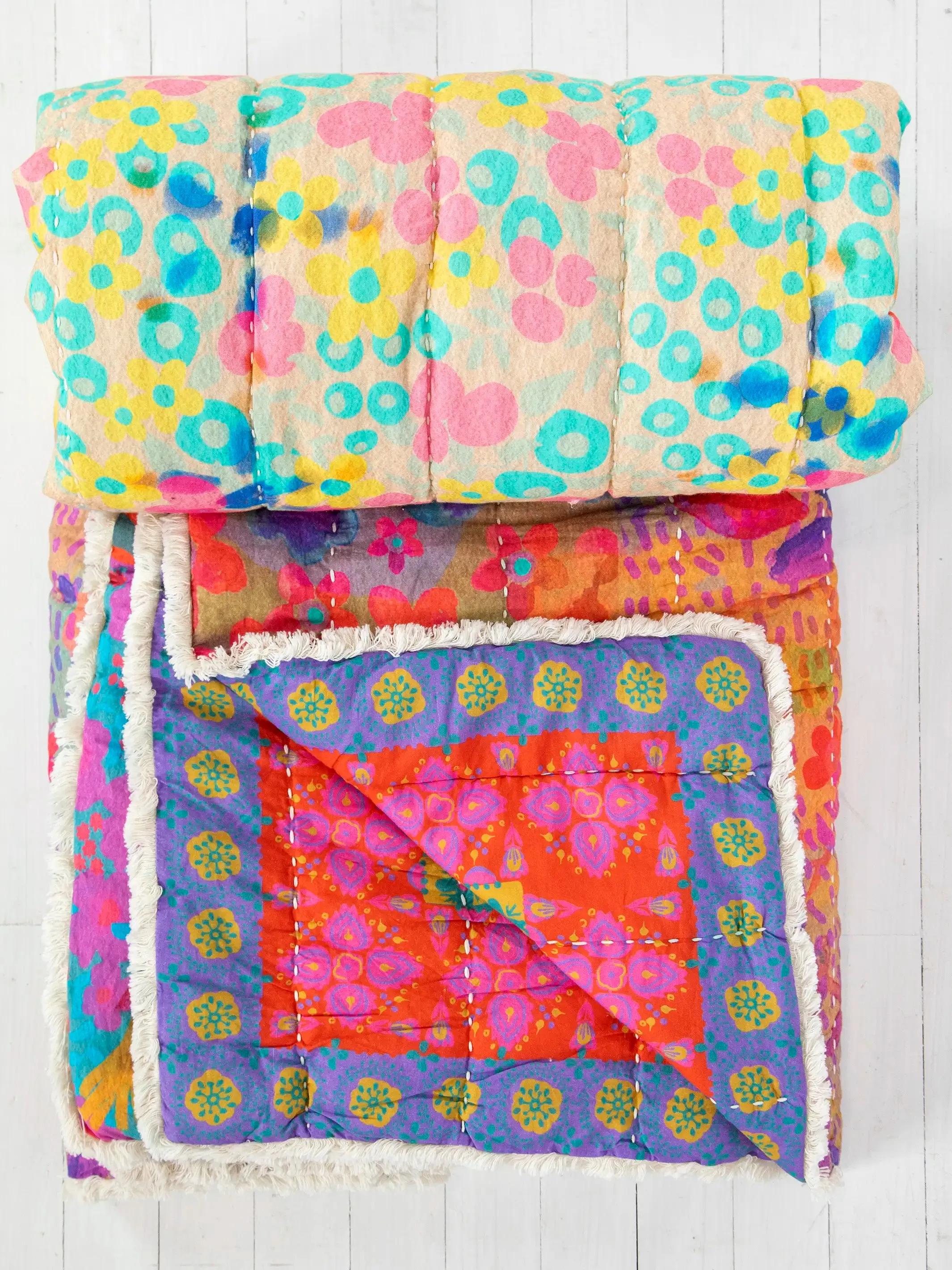 Bungalow Reversible Quilt - Live Happy