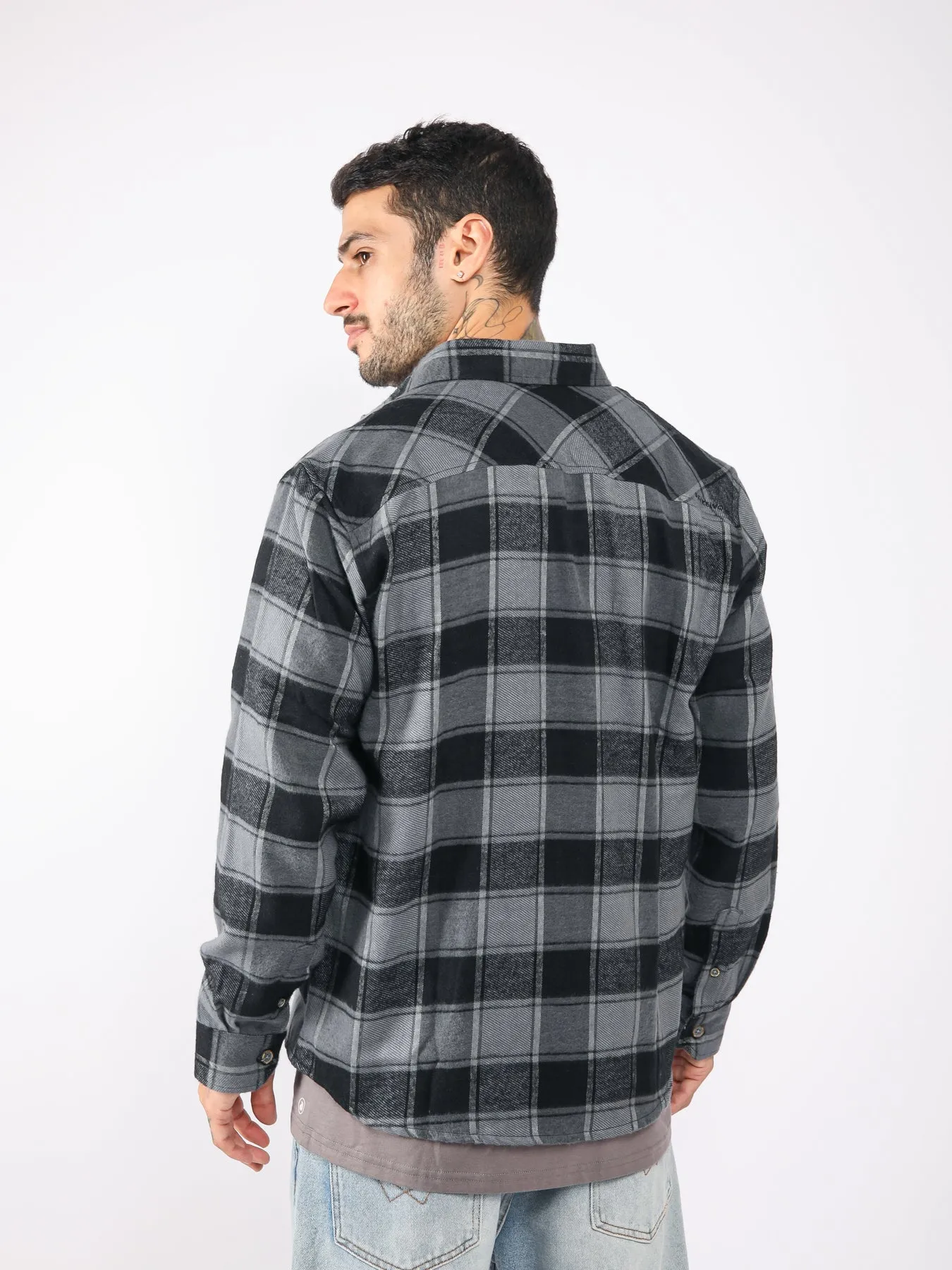 Camisa para Hombre DUNKELVOLK FLANNEL KURT FLANNEL BLK