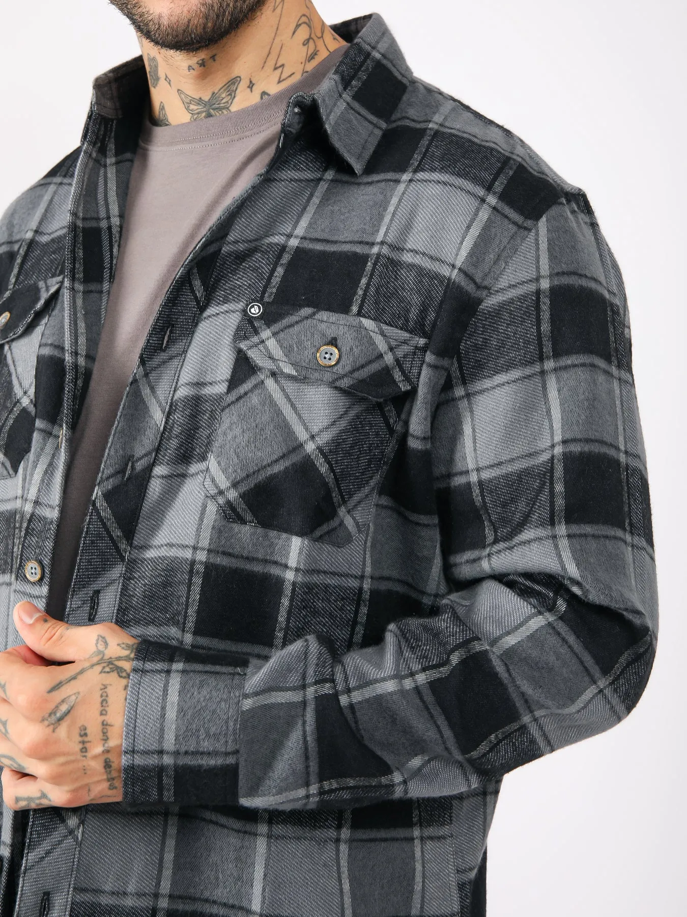 Camisa para Hombre DUNKELVOLK FLANNEL KURT FLANNEL BLK