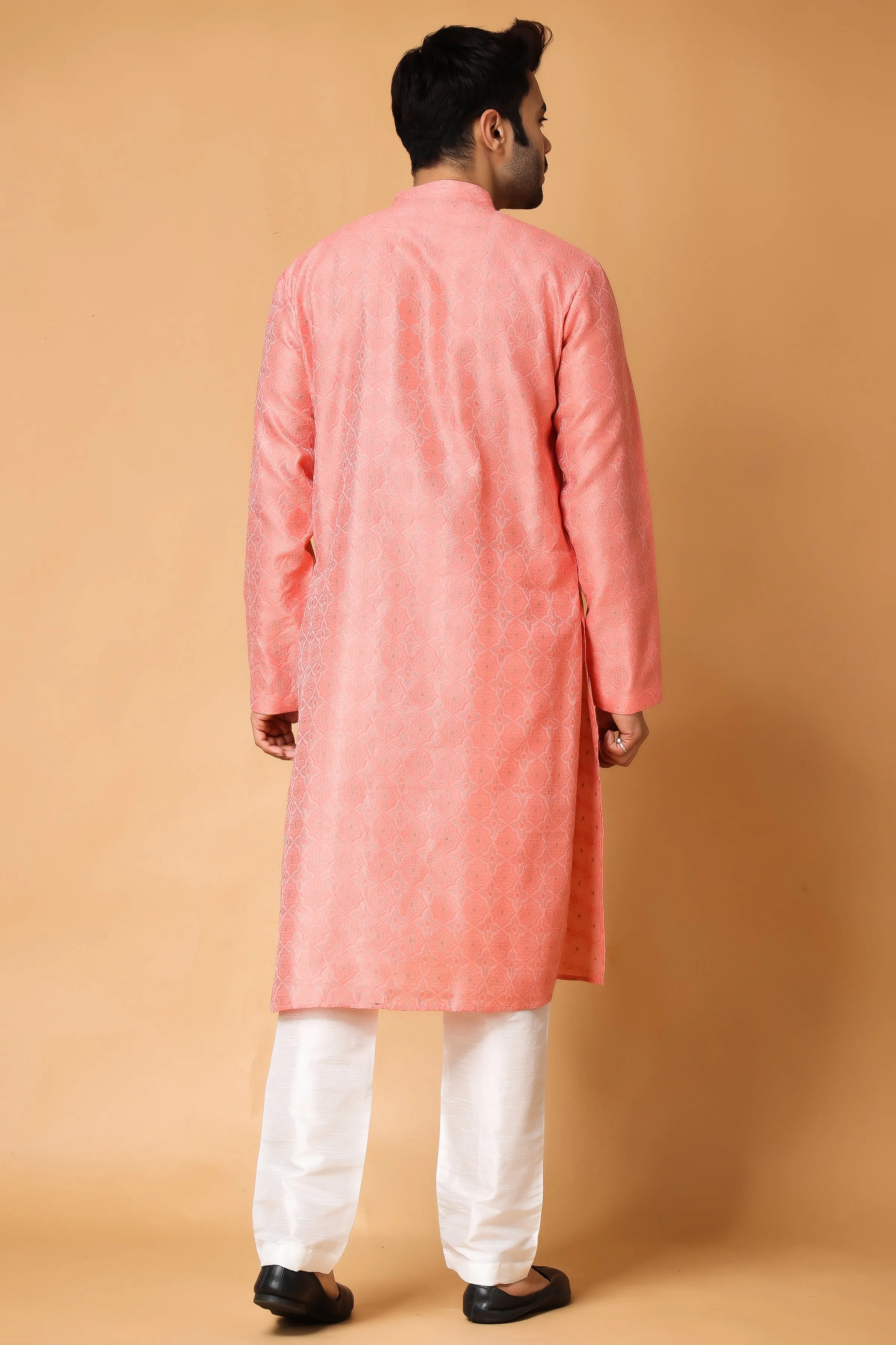 Candle Light Woven Kurta Pajama