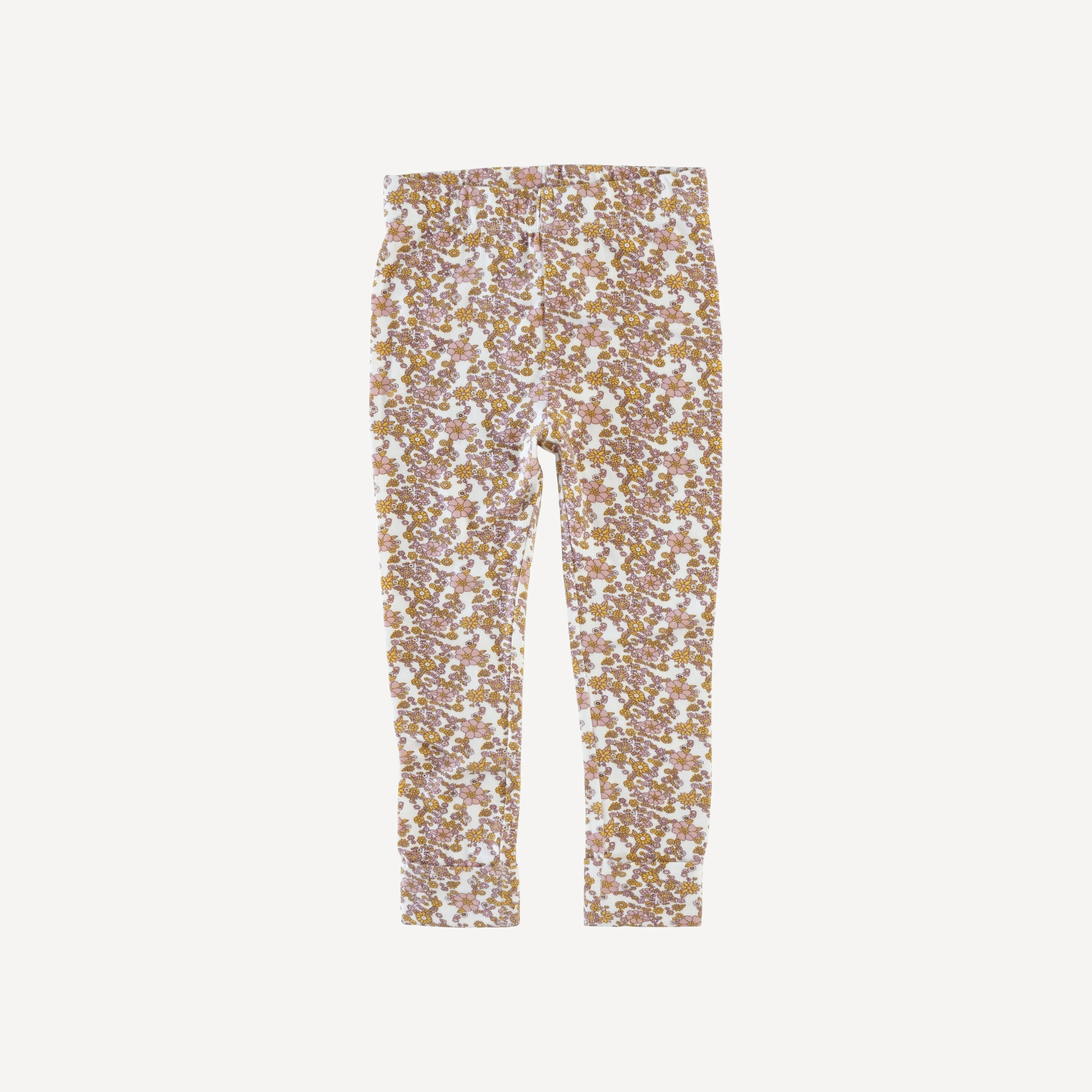 classic cuffed legging | pink ditsy floral | lenzing modal