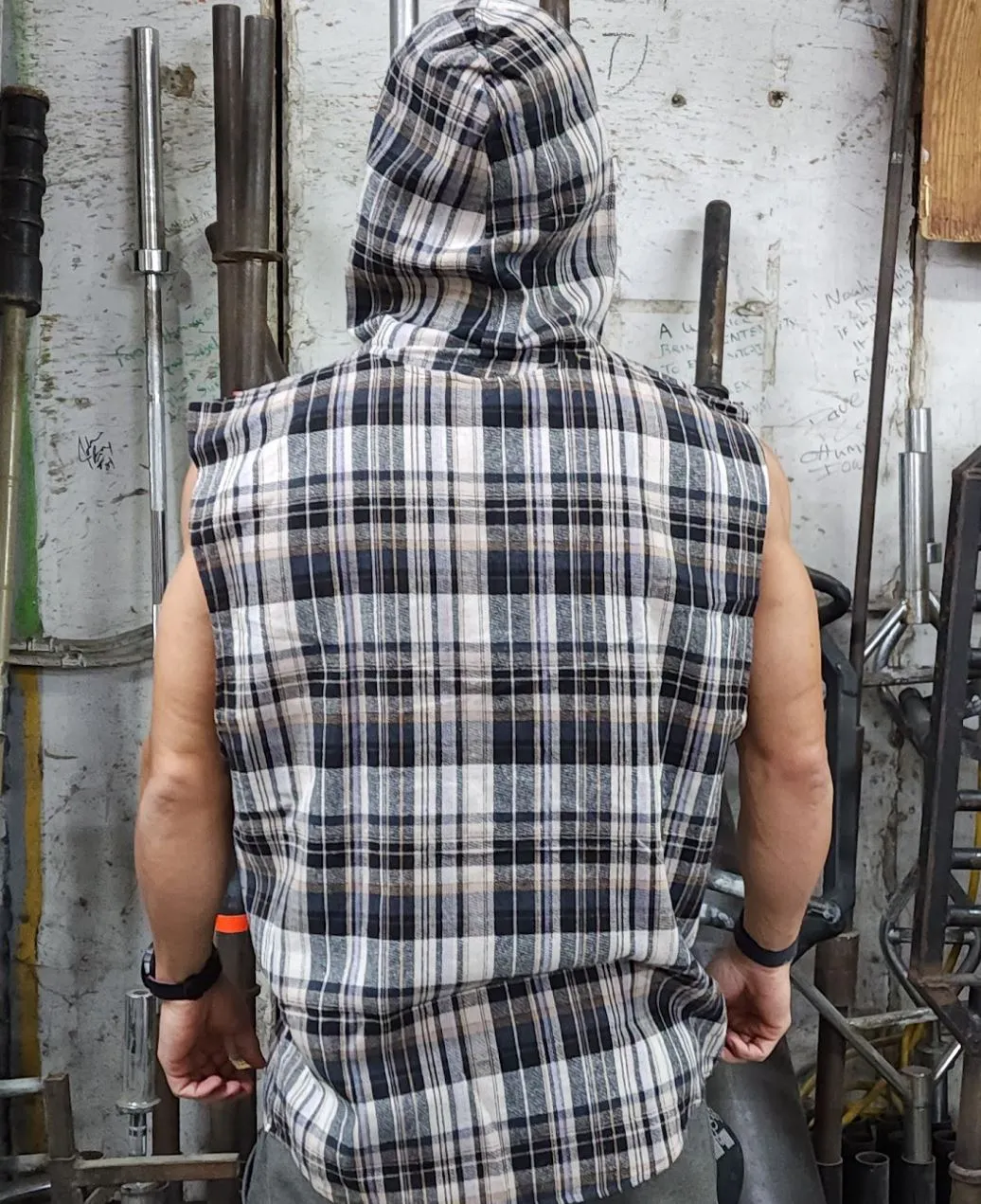 Classic Metroflex Gym Sleeveless Flannel hoodie